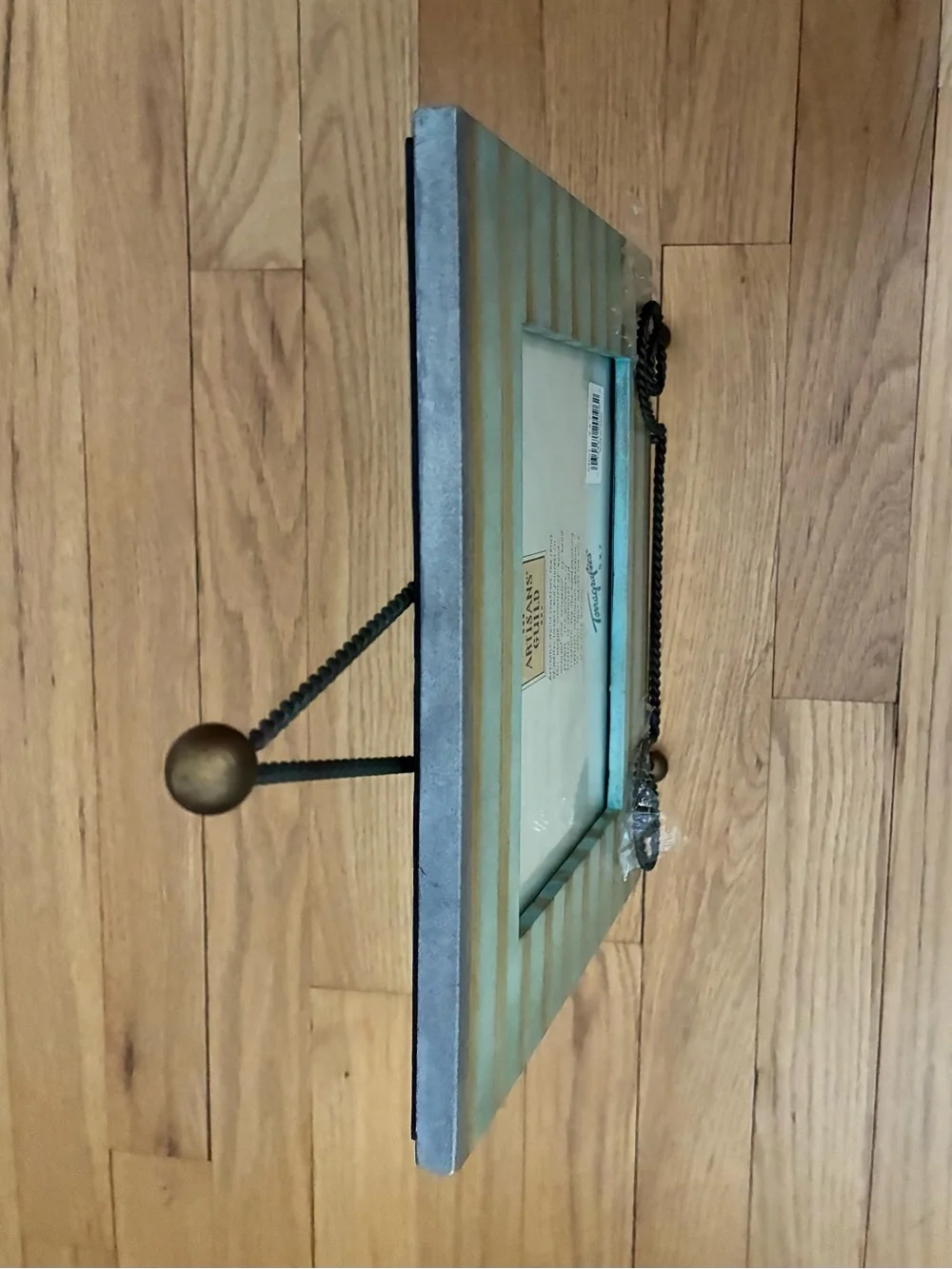NWT Terragrafics® Artisans Guild French Wire Easel w/Frame, Green, Gold, 1997